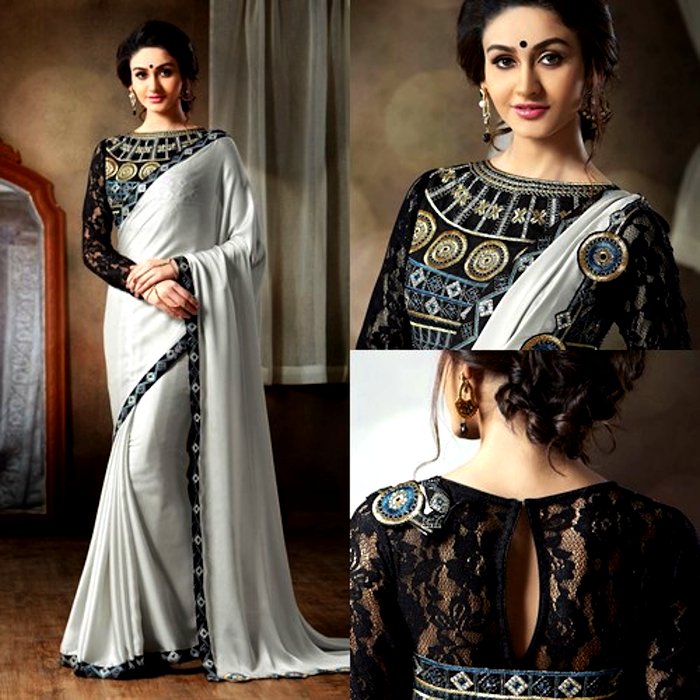 FULL SLEEVES BLOUSE DESIGN FOR SAREE