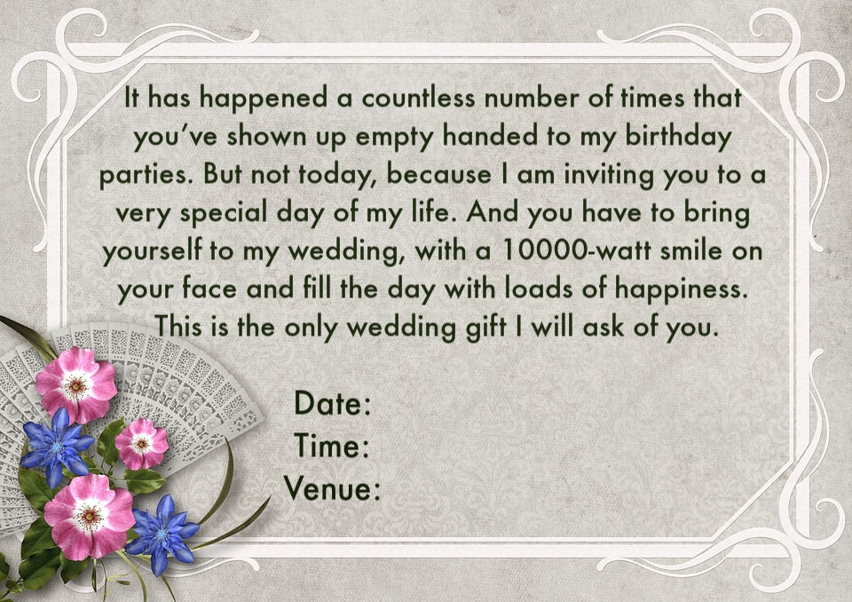 Marriage Invitation Msg 8