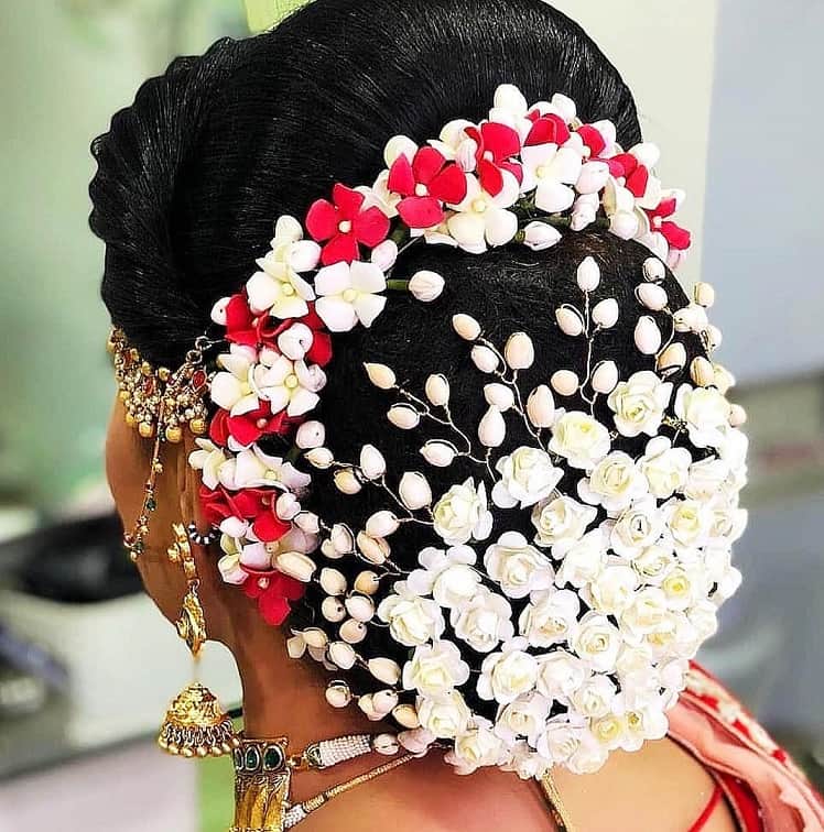 Handcrafted Scented Artificial Hand Gajra Hair Gajra with Rose Flower  Jewelry Hair accessories