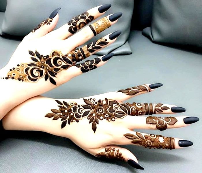 2020 arabic henna pattern