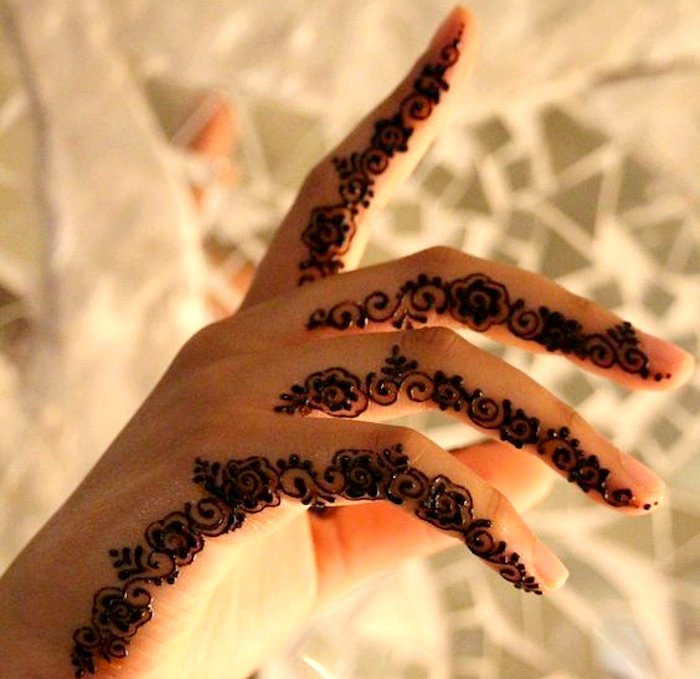 30 Stylish and Elegant Finger Mehndi Designs  Tikli