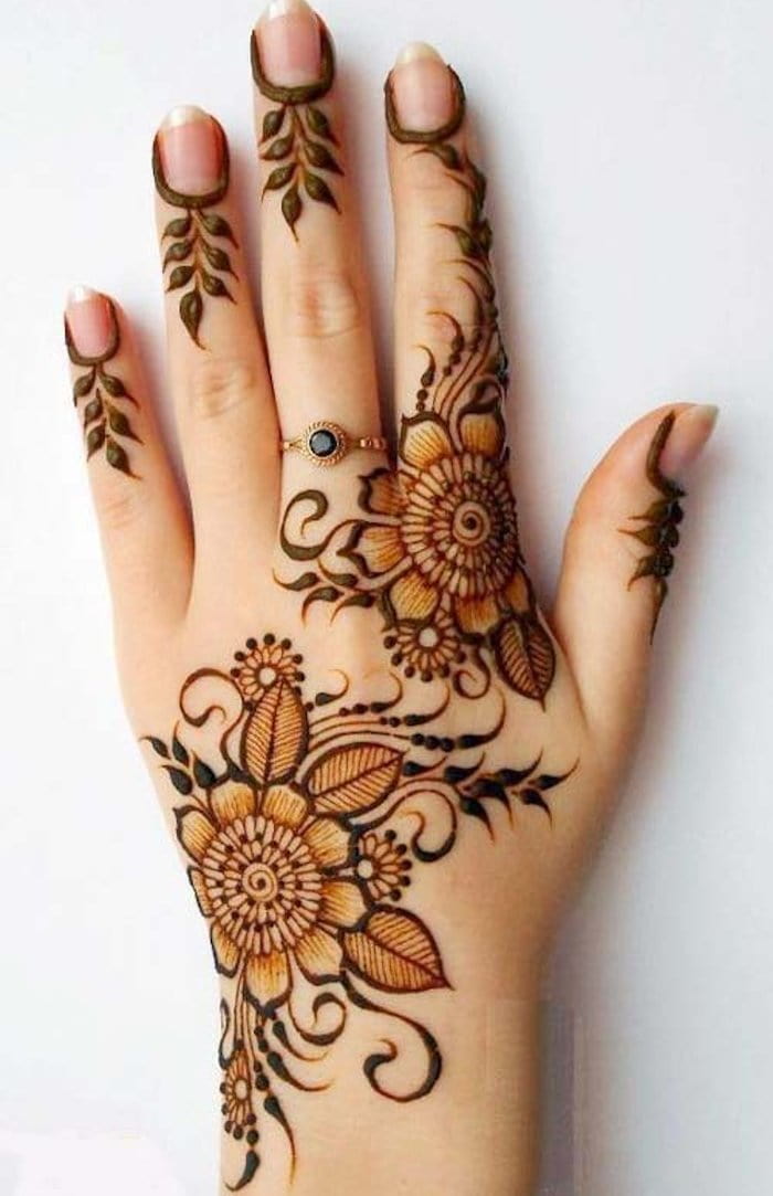 Top 111 Latest Simple Arabic Mehndi Designs For Hands Legs