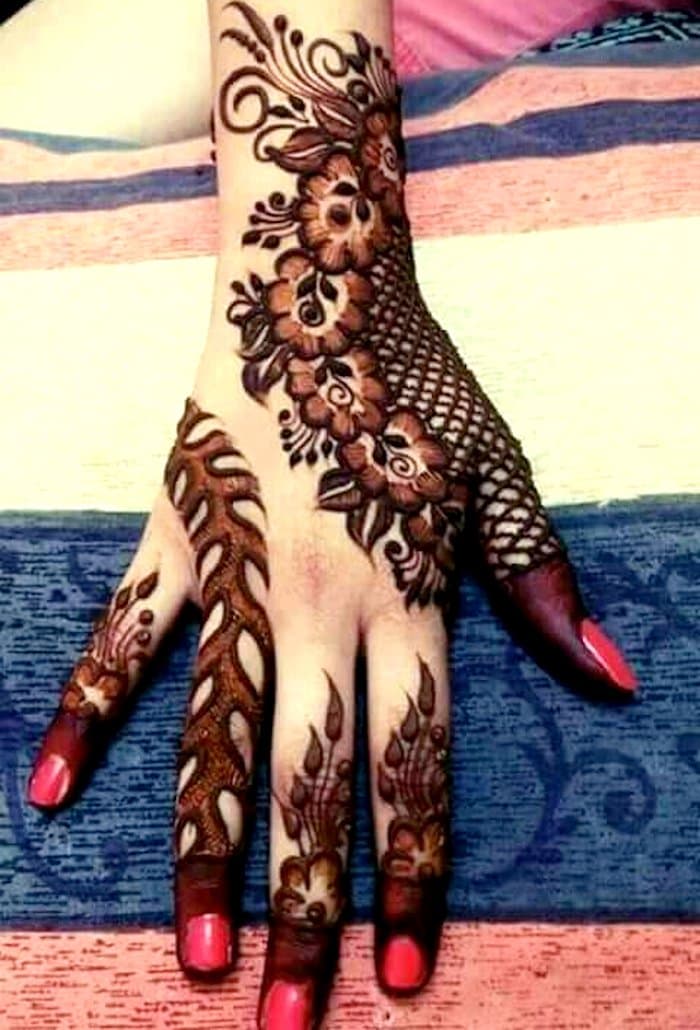 Top 111 Latest Simple Arabic Mehndi Designs For Hands Legs