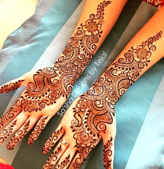 Full Hand latest arabic mehndi