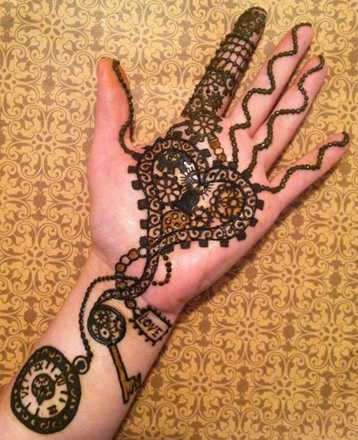 Key to heart - arabic mehandi designs