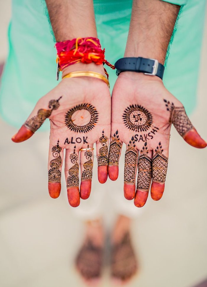 groom bridal mehndi | Wedding henna designs, Bridal mehndi designs, Wedding  henna