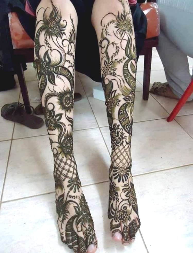 Attractive Full Leg Bridal Mehndi Design | Leg Mehndi Design bridal | Bridal  Mehndi | Sadiya's Henna - YouTube