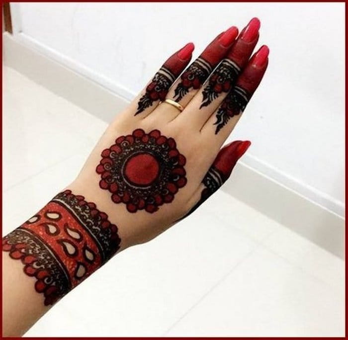 Top 162+ colorful mehndi designs for hands best - POPPY