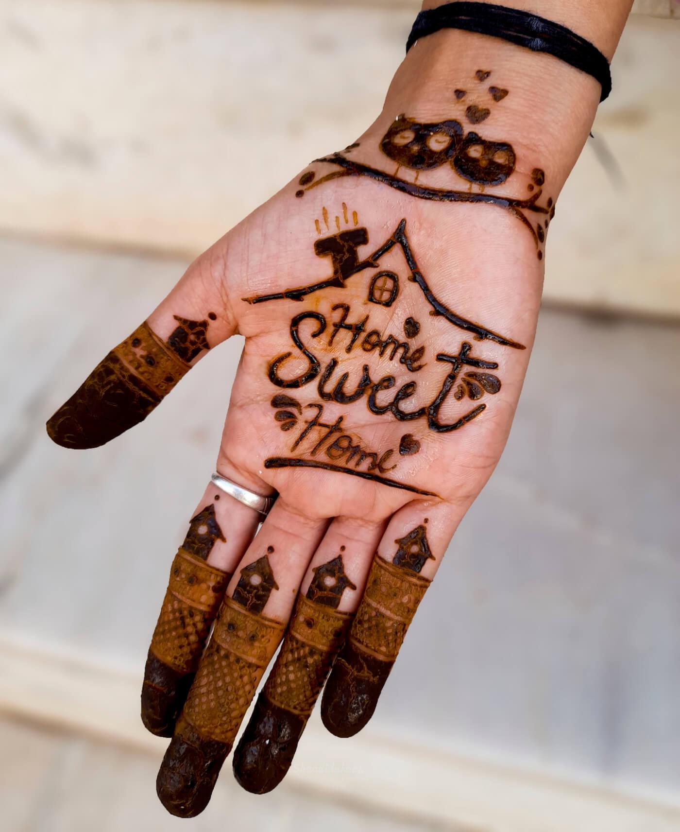 تعليم طريقة نقش تاج الملكة بالحناء السوداء how to make queen crown tatto  with henna henna tattoo mp3