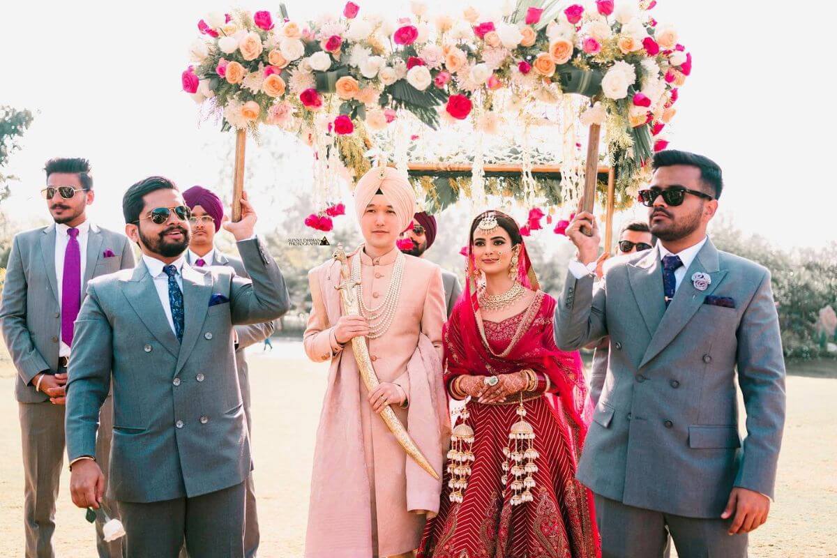 Bride and Groom Entry