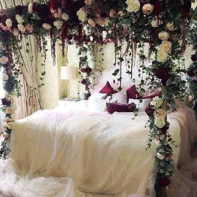 Pakistani Bridal Room Decoration 2023 for Wedding Night - StyleGlow.com