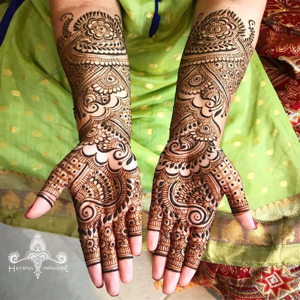 Best #91 Beautiful Front and Back Hand Mehndi Designs For Bridal!