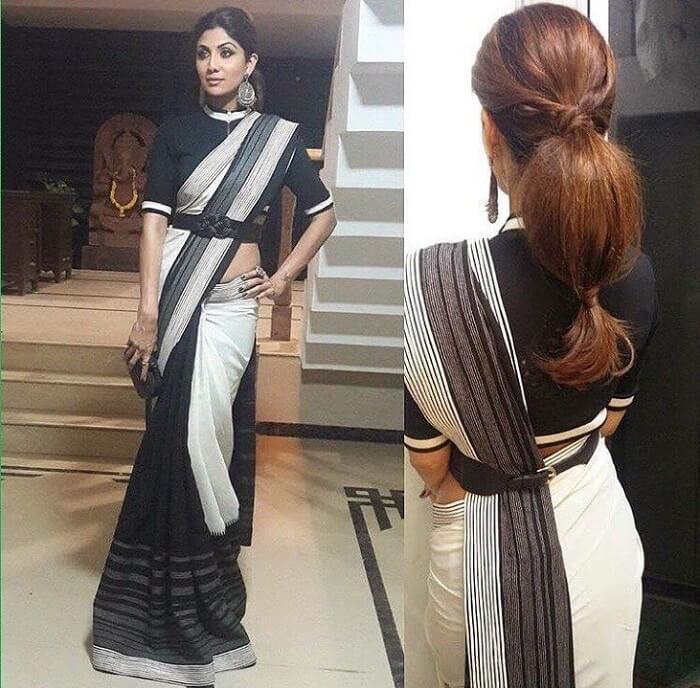 Draping styles images saree 10 Cancan