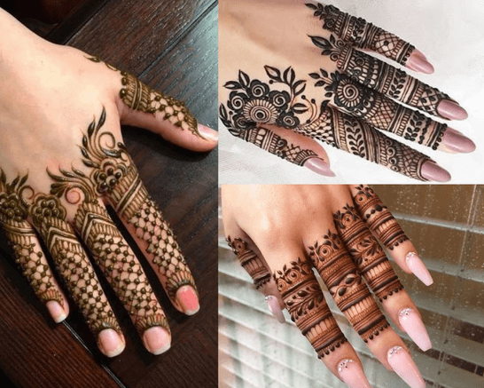 Finger Mehndi Design 2022 With Front And Back Side - Simple Henna Designs-sonthuy.vn