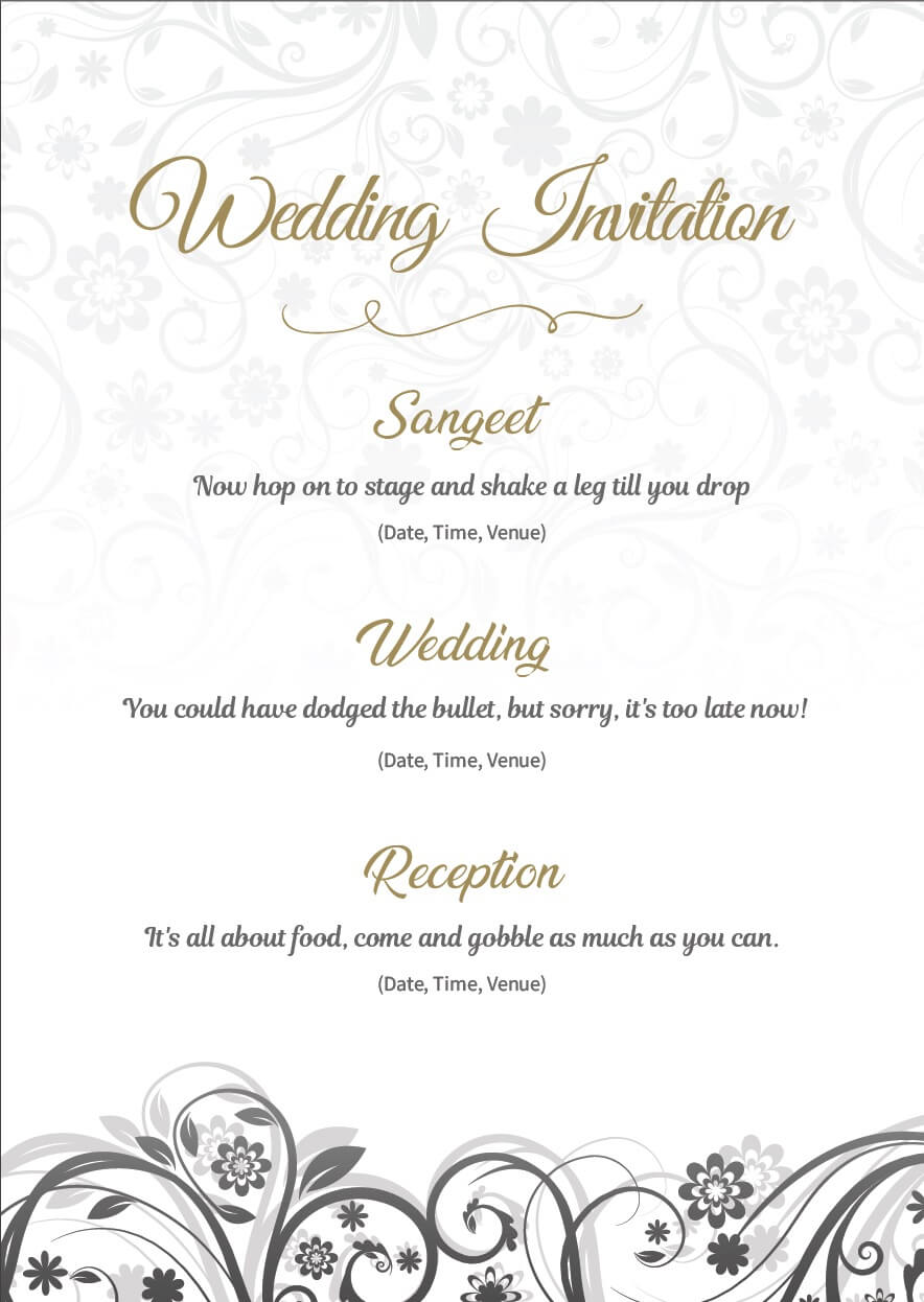 Wedding Invitation Wordings For Friends, Invite Quotes & Messages