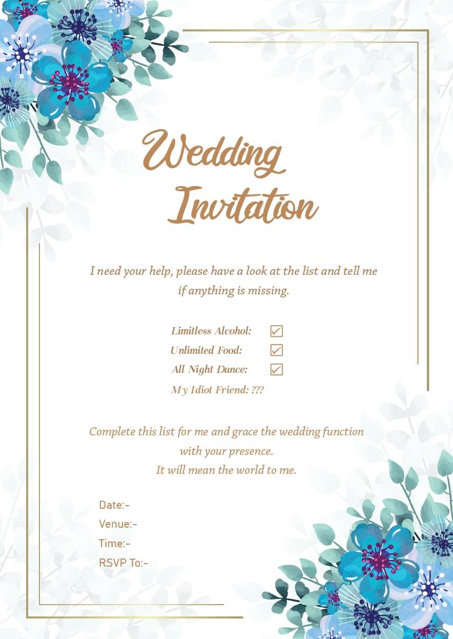 Wedding Invitation Wordings For Friends, Invite Quotes ...