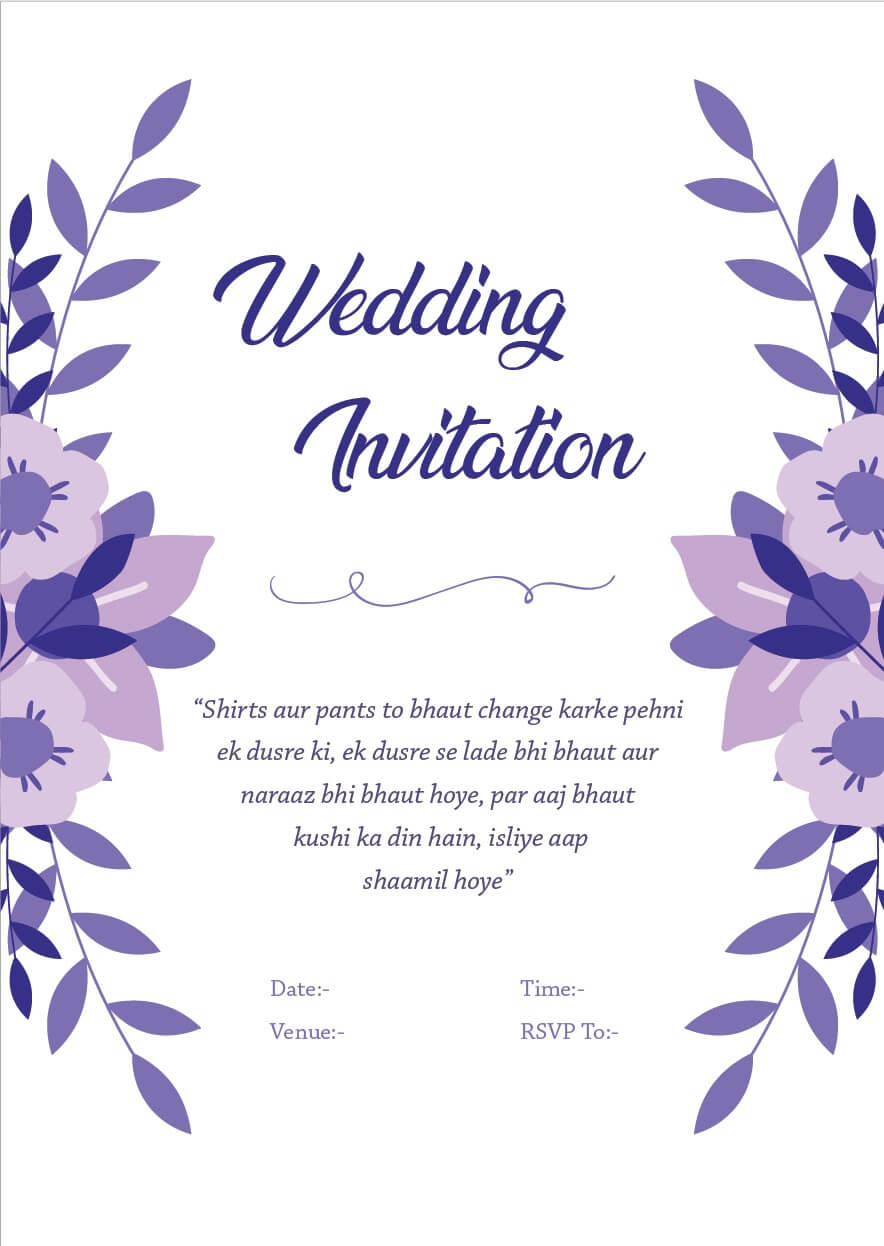 Invitation Content For Marriage In English / Your Ultimate Guide To