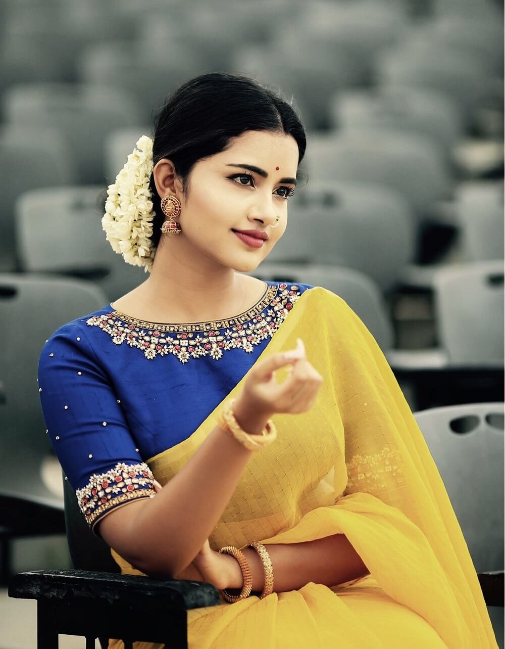 Online Shopping of Malgudi Silk Fabric Multicolor Colour Uniform Wear  Printed Saree with Blouse - 2833 in India | Vimla Prints