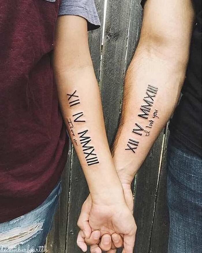 25 Romantic Couple Tattoo Ideas to Make Your Beloved One Feel Special   Tikli