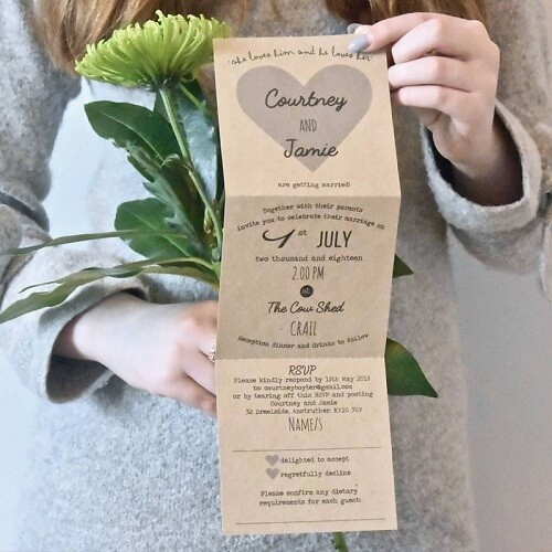 7 Enchanting Rustic Wedding Invitations Template Perfect For A Vintage Wedding