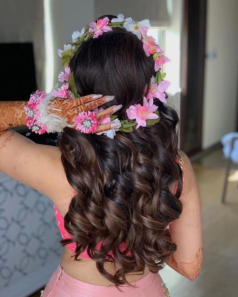 Wedding hairstyles: Beautiful floral crowns for boho brides | Honeycombers  Singapore