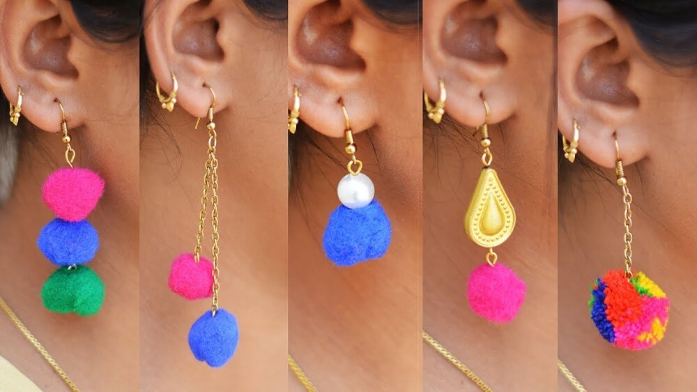 Stylish Laxmi Pearl Earrings - South India Jewels