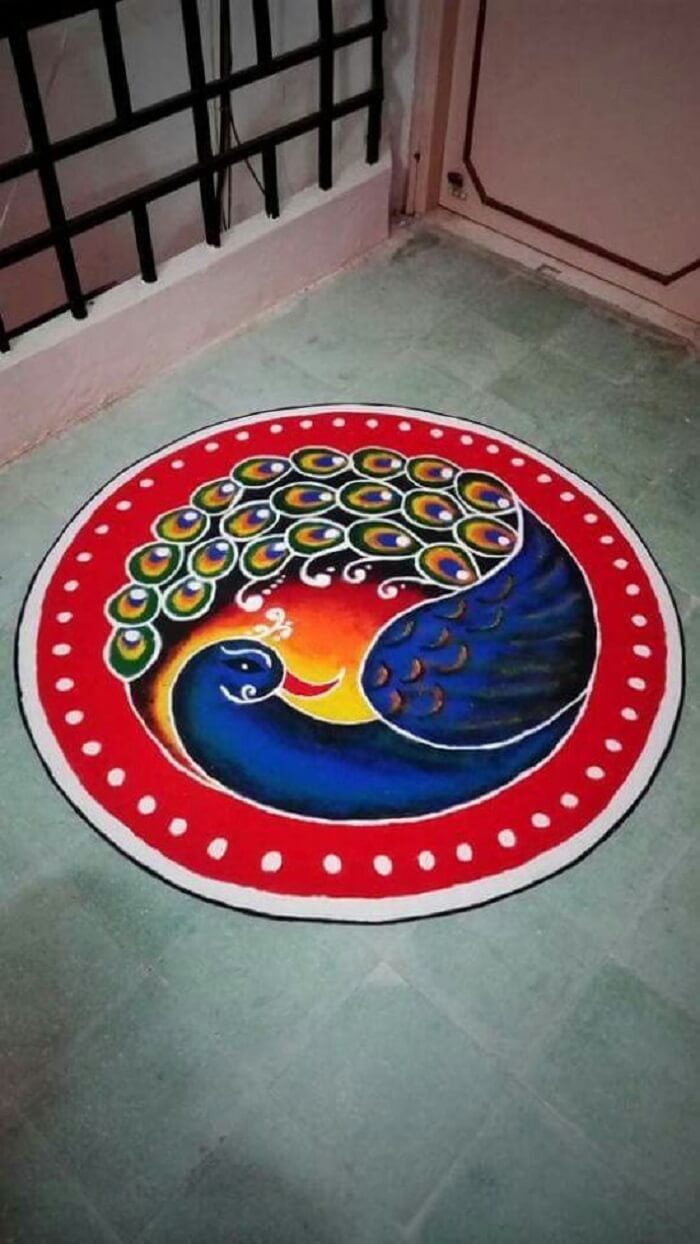Buy Rangoli Kolam Backdrop for Pooja/wedding/house  Warming/festival/diwali/navratri/golu/lakshmi Ganesh  Chathurthi/satyanarayan Puja/toran/decor Online in India - Etsy