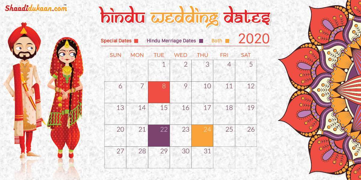 Auspicious Wedding Dates In Shubh Vivah Muhurat Hindu Marriage Dates