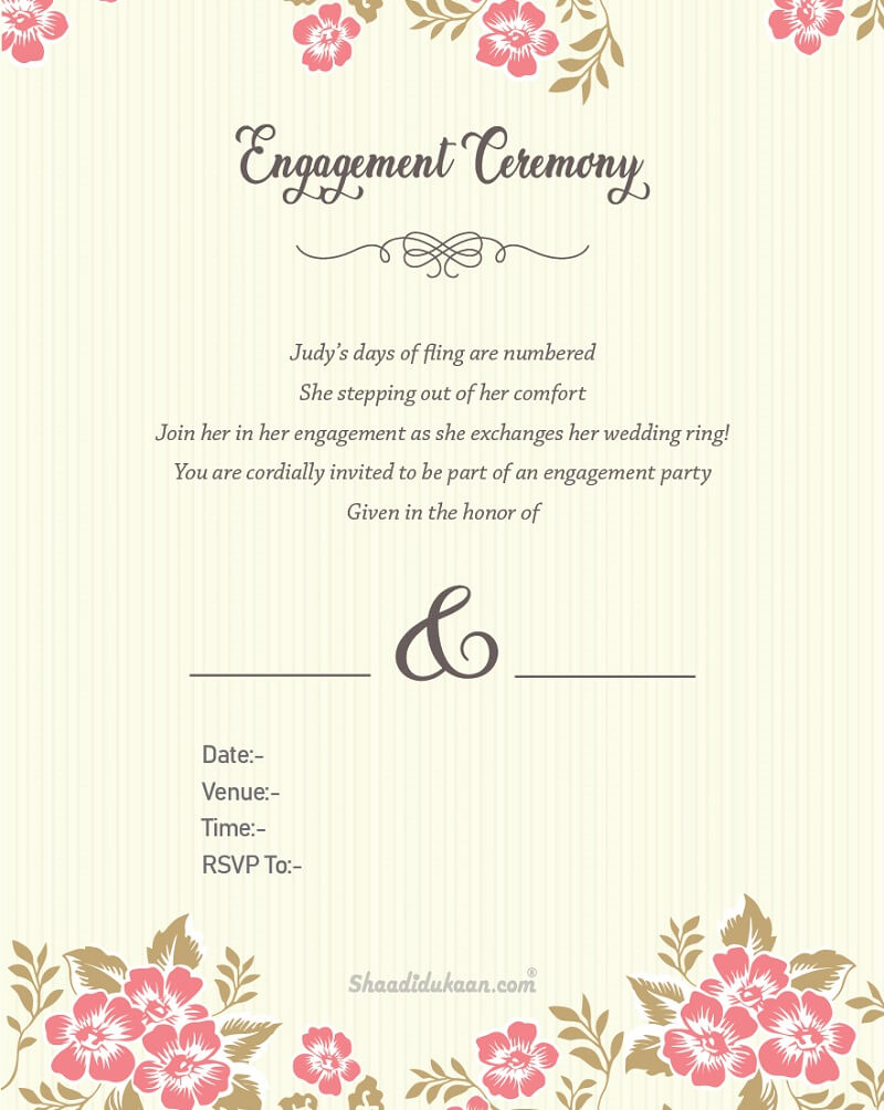 51 Amusing Engagement Invitation Wordings Invite Quotes Messages