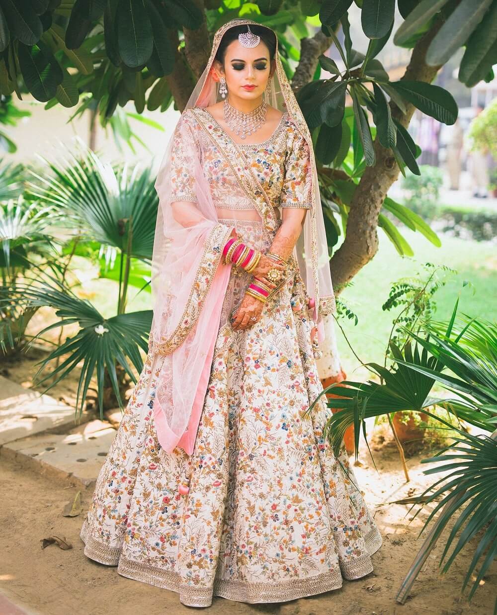Opulent Real Brides in Pastel Colour Lehngas to Inspire You for Your D-Day Outfit!