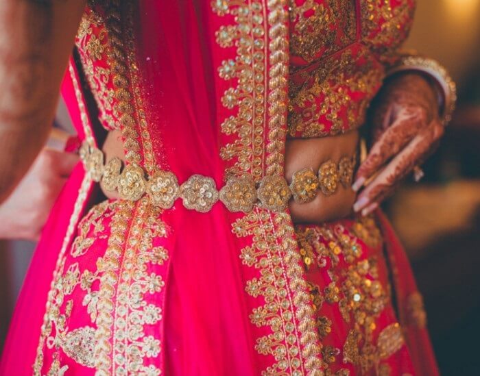 Spellbinding Belted Lehengas for Brides and Bridesmaids