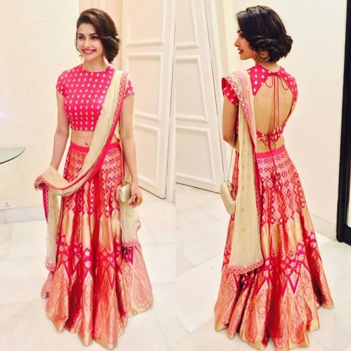 15 Lehenga Hairstyle For Short Hair On Special Occasion - MyGlamm