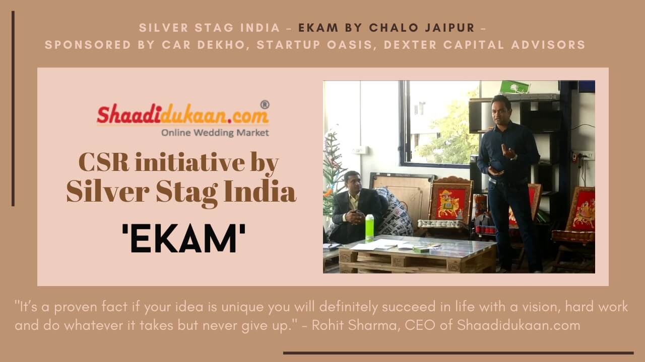 Prism Of Possibilities Edition 1.0: An Inspirational And Motivational Initiative By “Chalo Jaipur” - Shaadidukaan.com’s CSR initiative Silver Stag India – Ekam