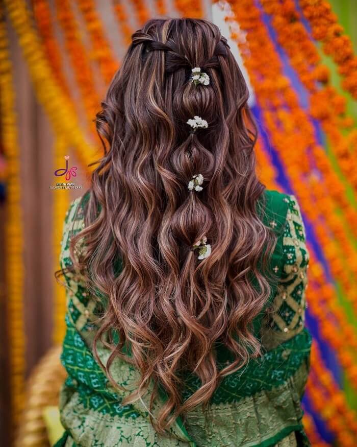 20+ Bridal Hairstyles For Mehndi and Sangeet Function You Must Try at Your  Wedding!