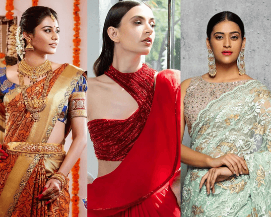 Bridal Blouse Designs to Match Different Saree Styles
