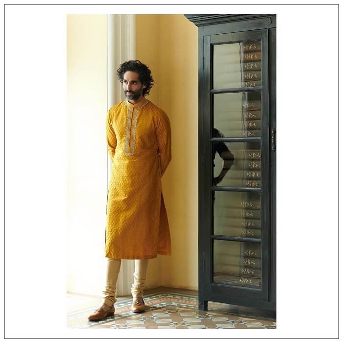 Sabyasachi summer wedding outfit for groom