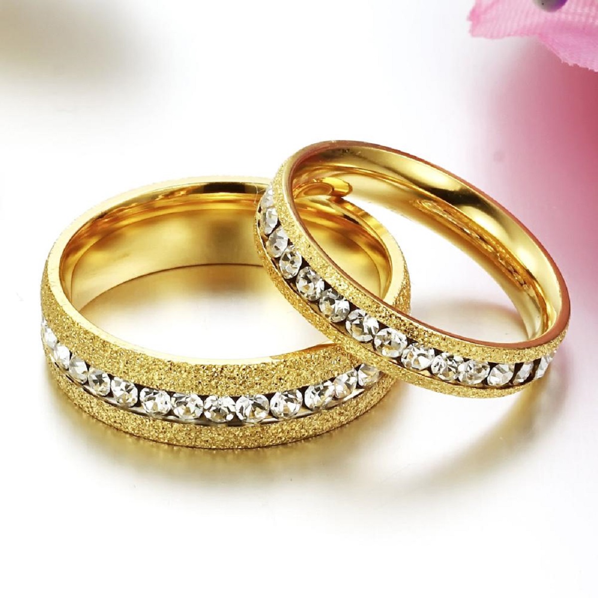 Bestseller Cross Christian Wedding Ring - HM037 - 14K Gold