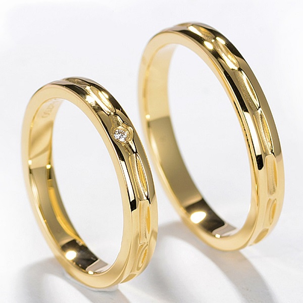 Faithfulness Couple Ring Gold 3D model 3D printable | CGTrader
