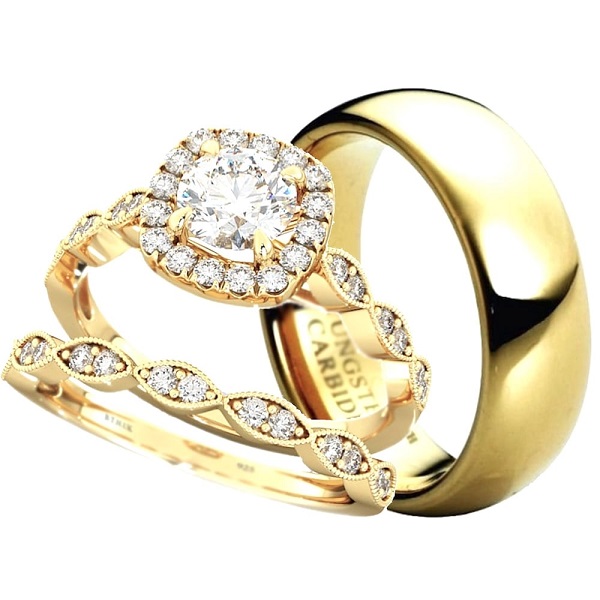 gold travel engagement ring