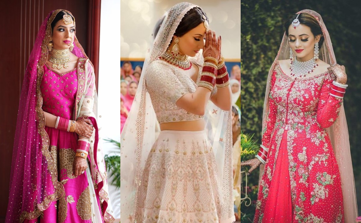 punjabi reception dresses