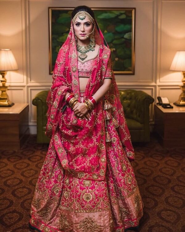 60 Shades of Pink lehenga for an Indian Bride - Pink is in
