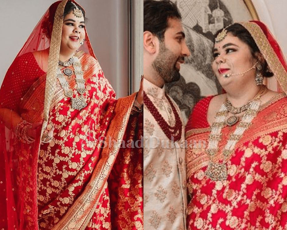 Real Sabyasachi Bride             Bhagyasri - Love Is Blind And Can See Only True Feelings