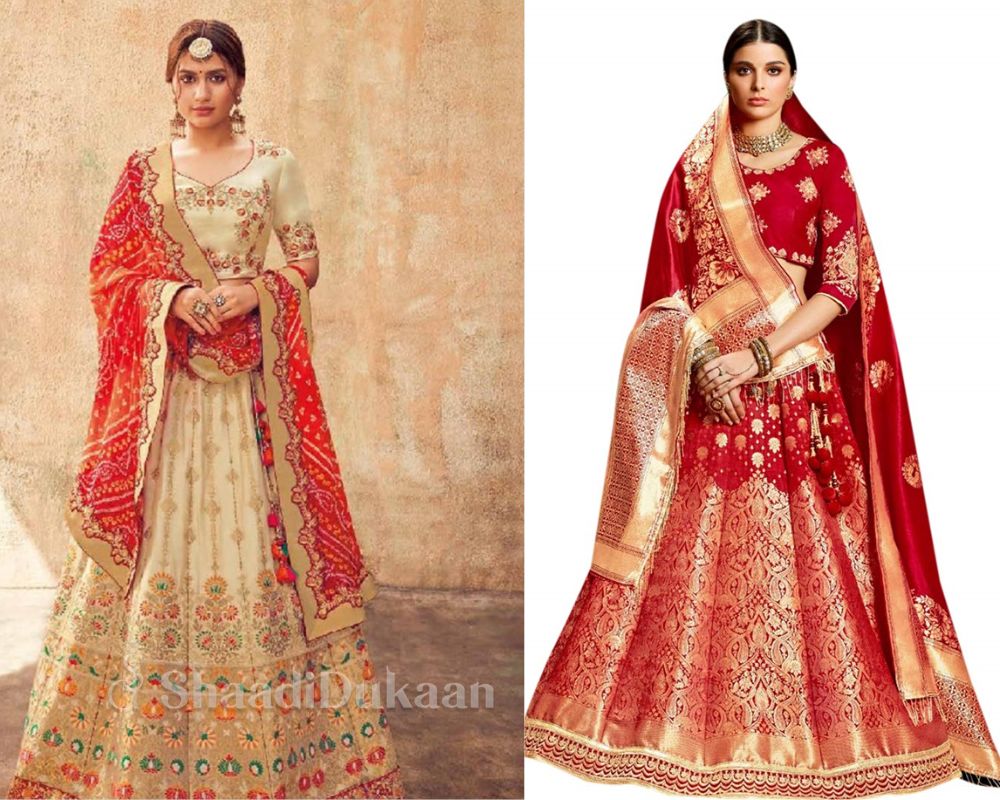 Karwa Chauth Dresses for Newly Wed Brides  