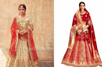 Karwa Chauth Dresses for Newly Wed Brides  