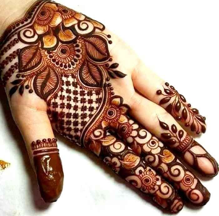 Hands henna mehendi patterns art Royalty Free Vector Image