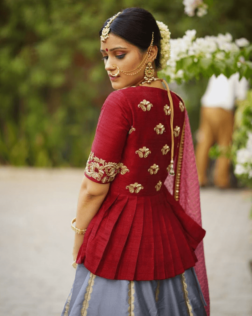 Swerving & Trending Blouse Designs for Winter Weddings