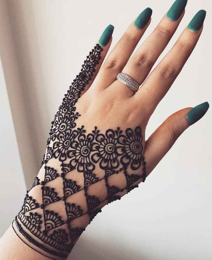 Update more than 158 mehndi designs simple back side latest