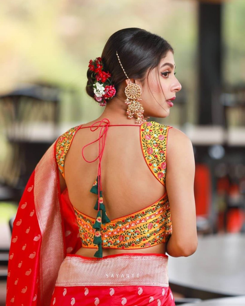 High Neck Blouse Designs To Push Your Saree Game High