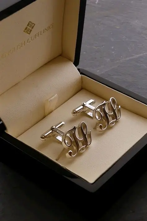 Cufflinks as wedding gift for groom
