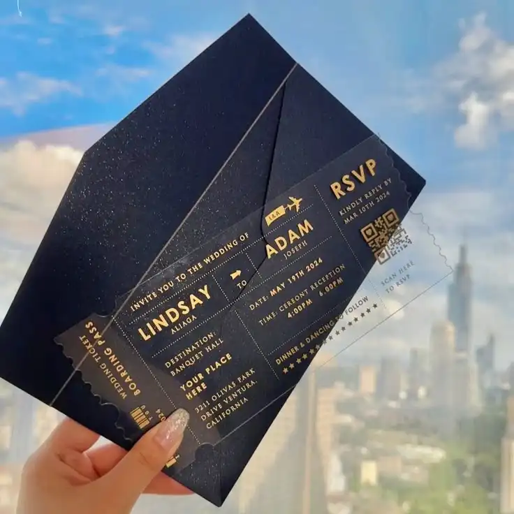 Destination Tickets as wedding gift for groom